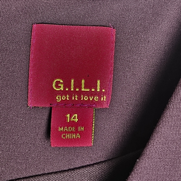 G.I.L.I. (Got It Love It) Women Divine Color Block Midi Dress Size 14 - Picture 7 of 13